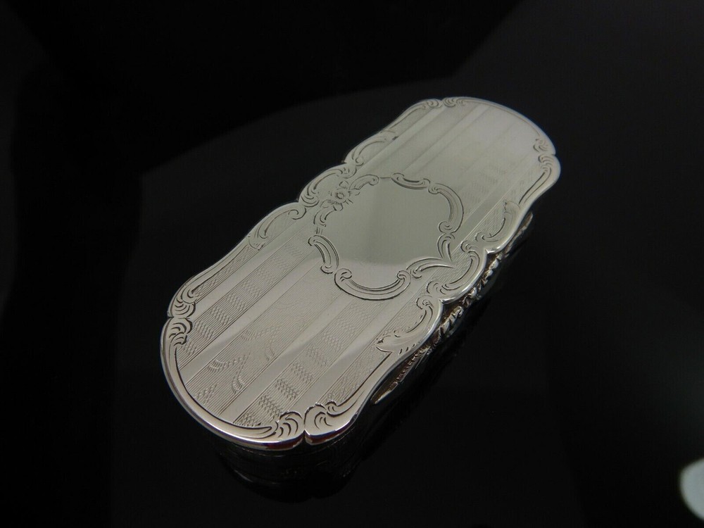 SOLID SILVER TABLE SNUFF BIRMINGHAM 1864 Henry Hyde Aston,