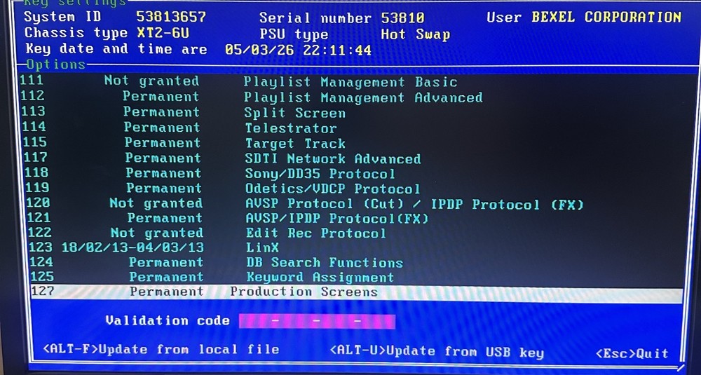 EVS XT2 6 Channel record/playback HD/SD server