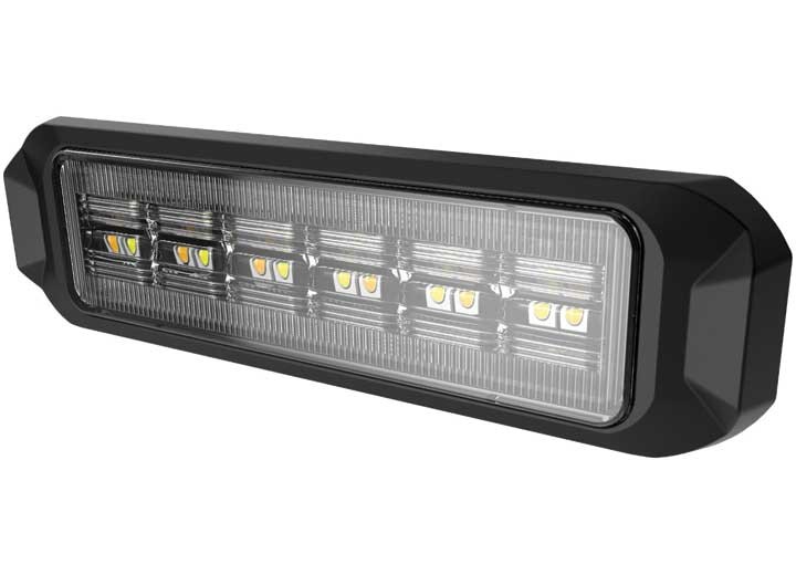 Arc Lighting BB6010B 4" Surface Mount LED Strobe Work Light Bar - Amber/White