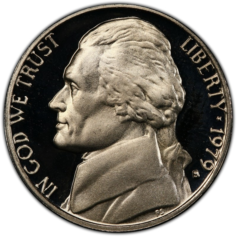 1979-S Type 1 Filled "S" Proof Jefferson Nickel 5C