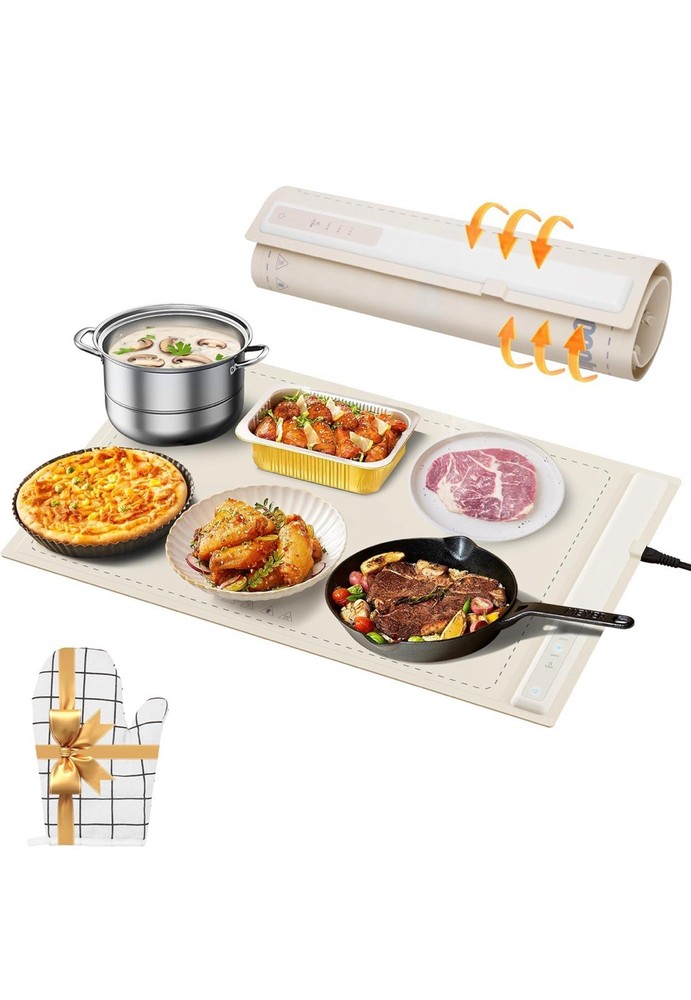 Electric Warming Mat with 3 Temperature Settings. Adjustable Temperature