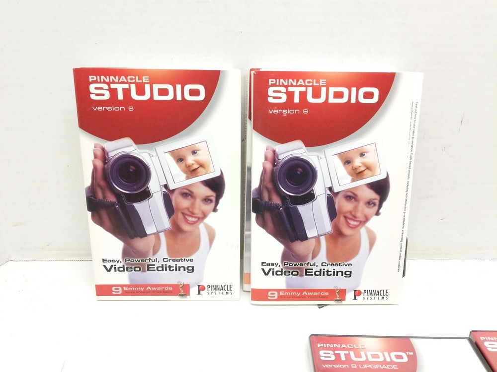 Pinnacle Studio 8 w/version 9 & 10 upgrade PC Software