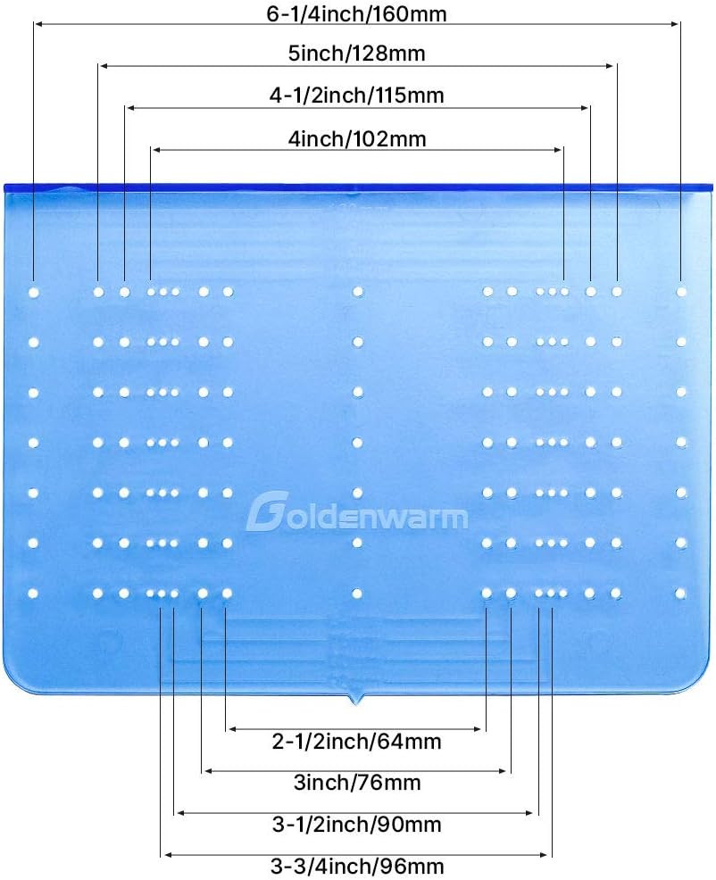 Cabinet Pull Template Door Template Drawer Pull Drill Template 1 Pack - TM160 Ca
