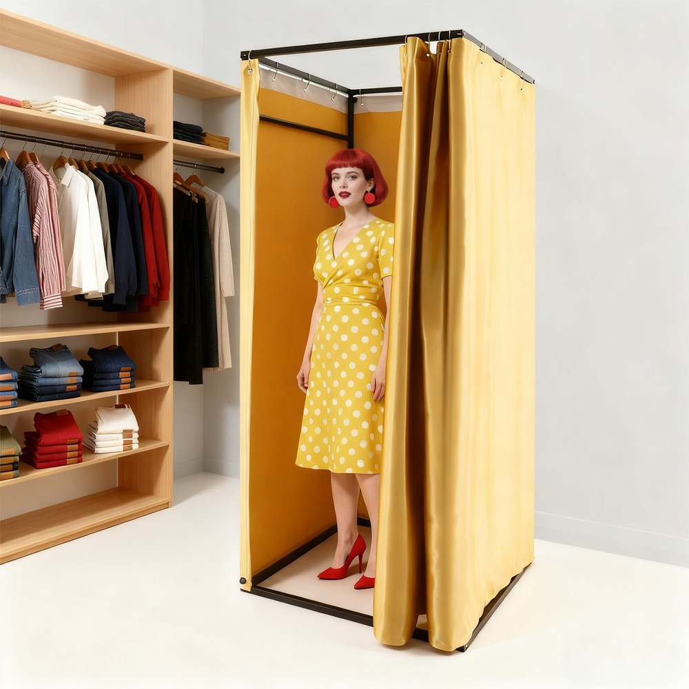 Large Fitting Room 80% Light-blocking Portable Dressing Room Changing Room