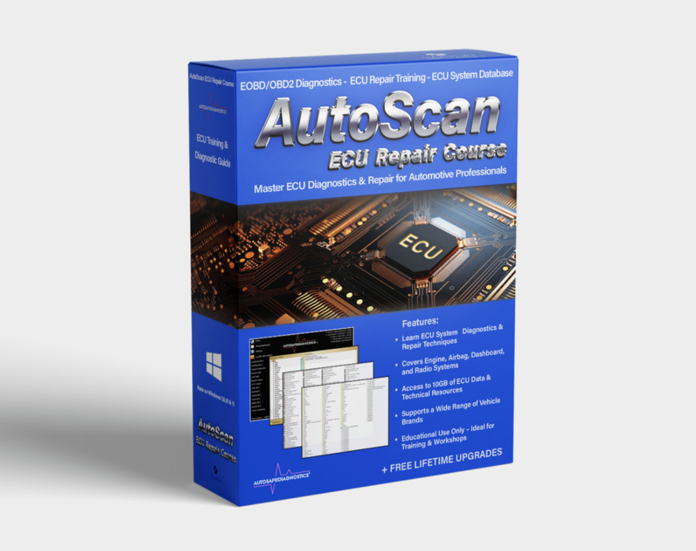 Autoscan ECU Repair & Diagnostic Training Guide - Educational Software + Cable