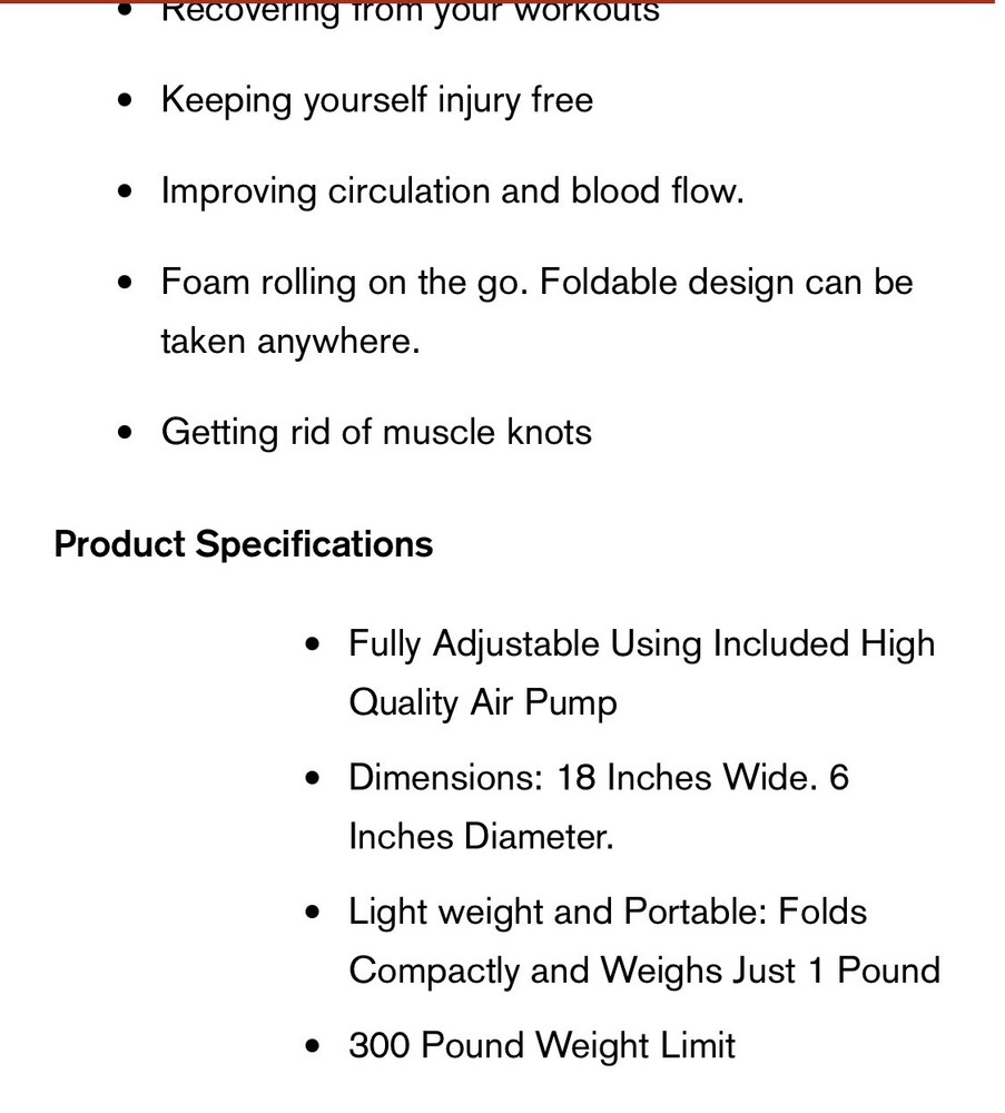 Exercise Recovery Roller Massage