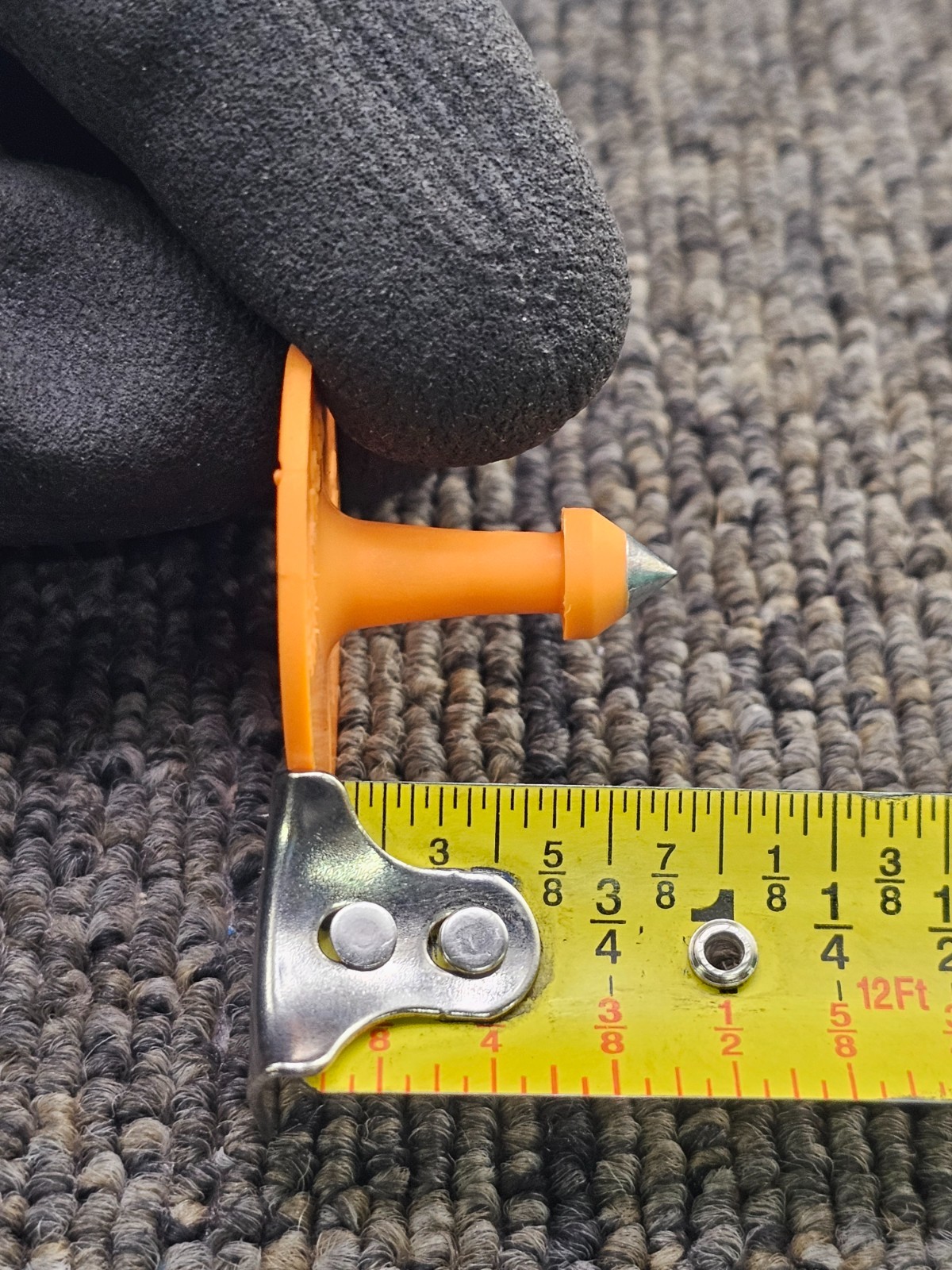 (QTY 75) ALLFLEX 301967: TAG - GLOBAL BUTTON ORANGE