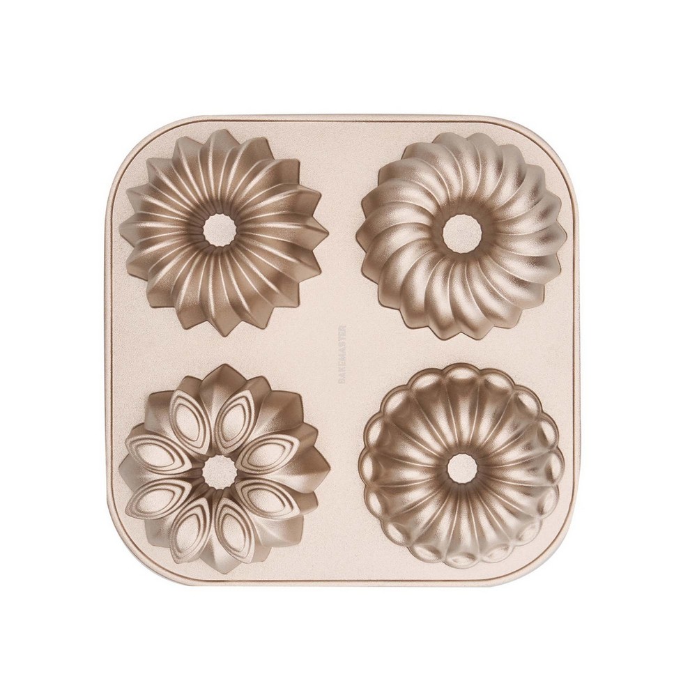 Bakemaster Assorted Mini Fluted Ring Cake Pan 24x24cm