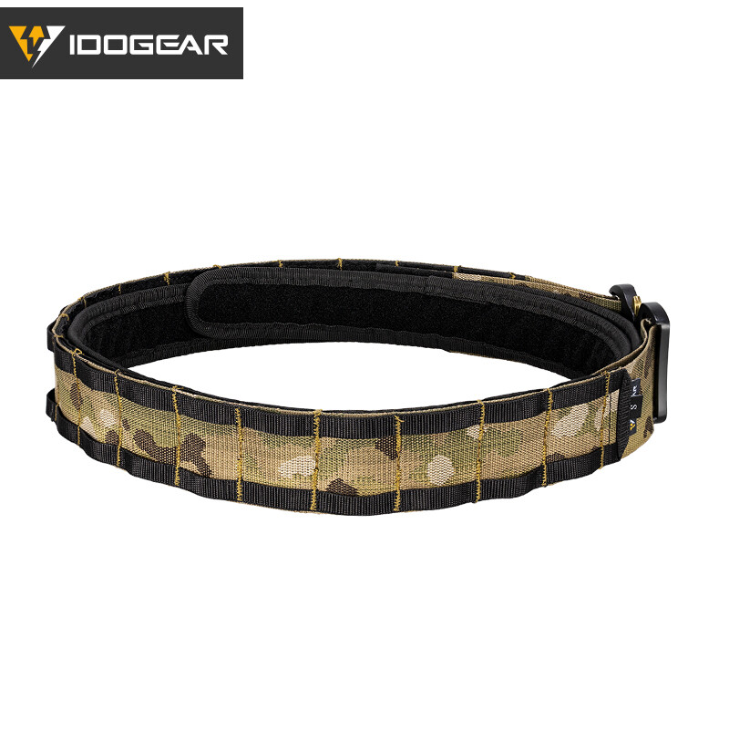 IDOGEAR 2" Tactical Belt Combat Quick Release Metal Buckle MOLLE Mens Belts Gear