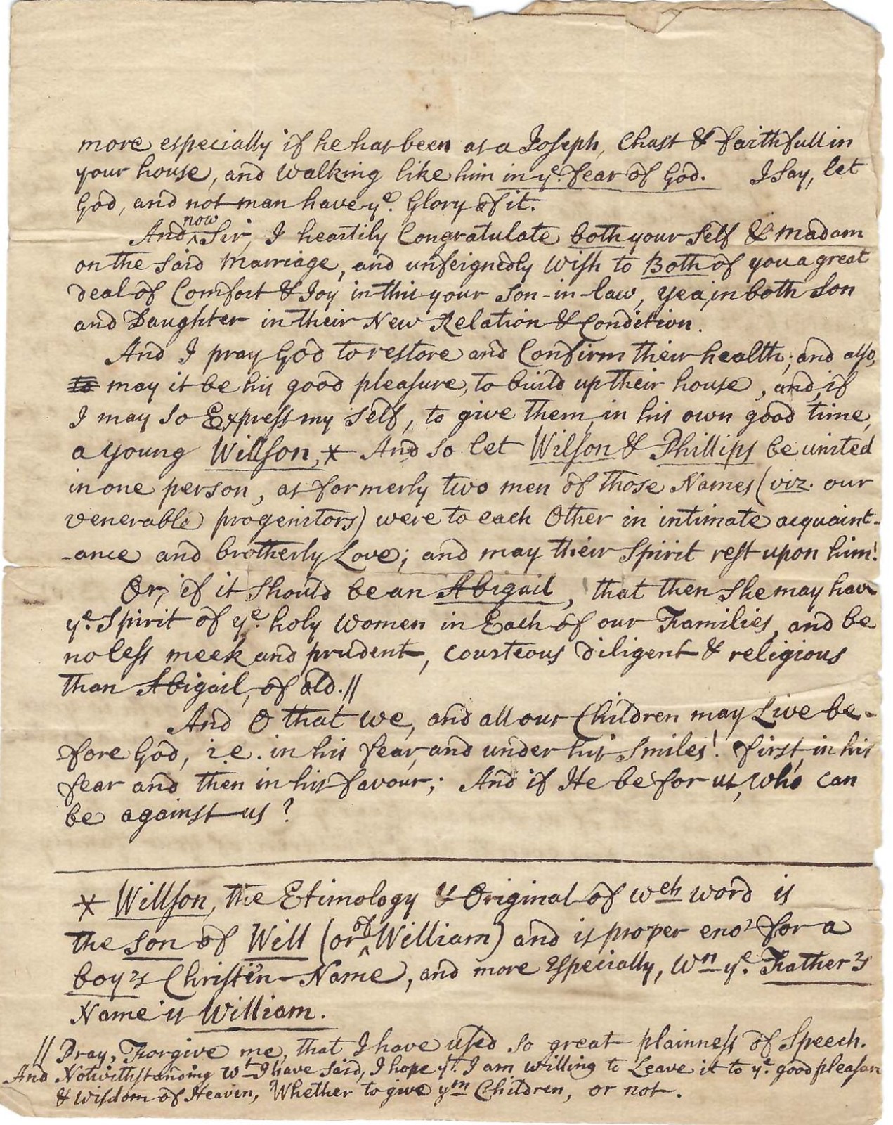 Samuel Phillips, Colonial Minister, Sends Lavish Note For His Son's New Wife