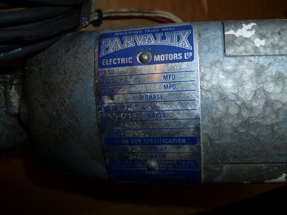 PARVALUXGEARMOTOR FOR ST OPTICAL COMPARATOR