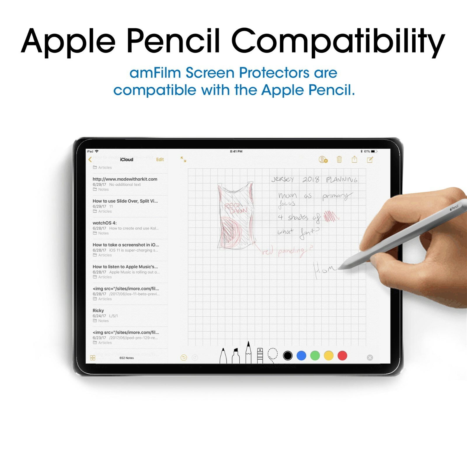 2pack amFilm for iPad Pro 12.9" (2021/2020/2018) Tempered Glass Screen Protector