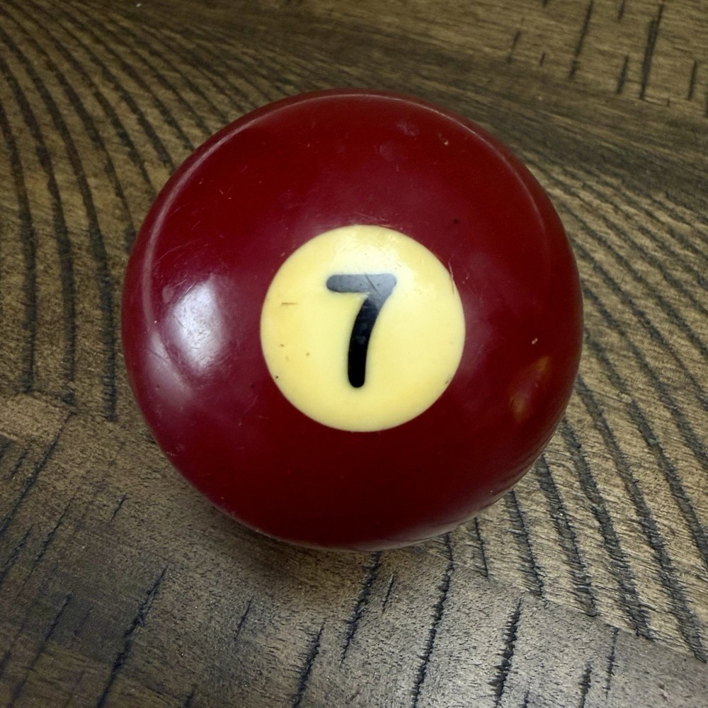 Vintage Pool Billiard Ball #7 Solid Bakelite Tested 2 1/4" Standard Replacement