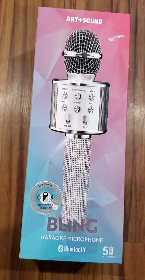 Bluetooth Glitter Karaoke Microphone-brand New