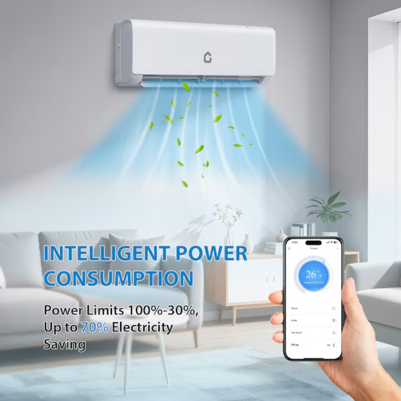 Idealhouse 9K BTU Mini Split AC Heat Pump System WiFi Remote Deal