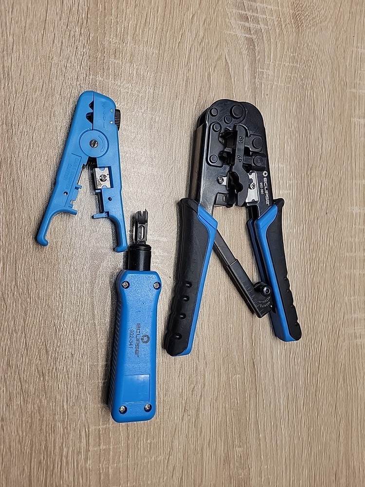 Eclipse Tools  Ratcheted Modular Plug Crimper 902-360 & Punch 902-341 & Stripper