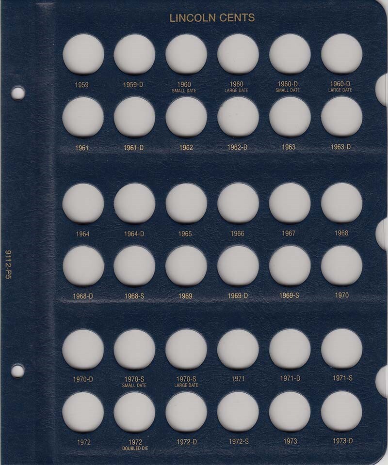 Whitman Coin Album For Collecting US Lincoln Cents 1909 - 1995 Penny Model 9112