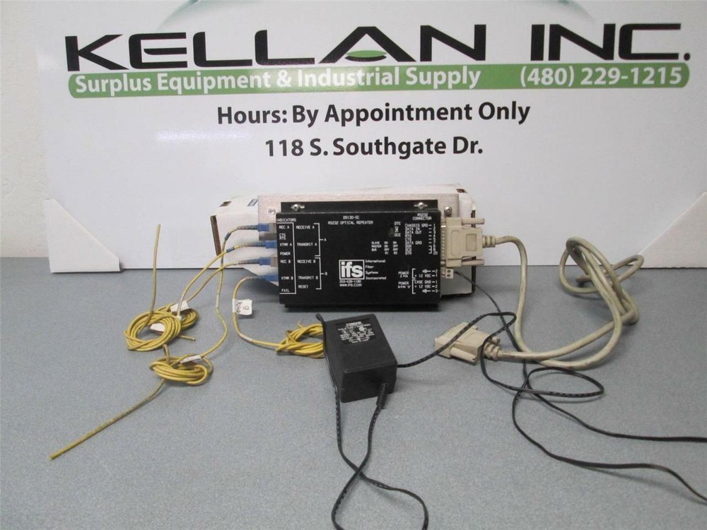 IFS D9130-RS-232 Drop & Repeat Data Optical Repeater w/ Cables