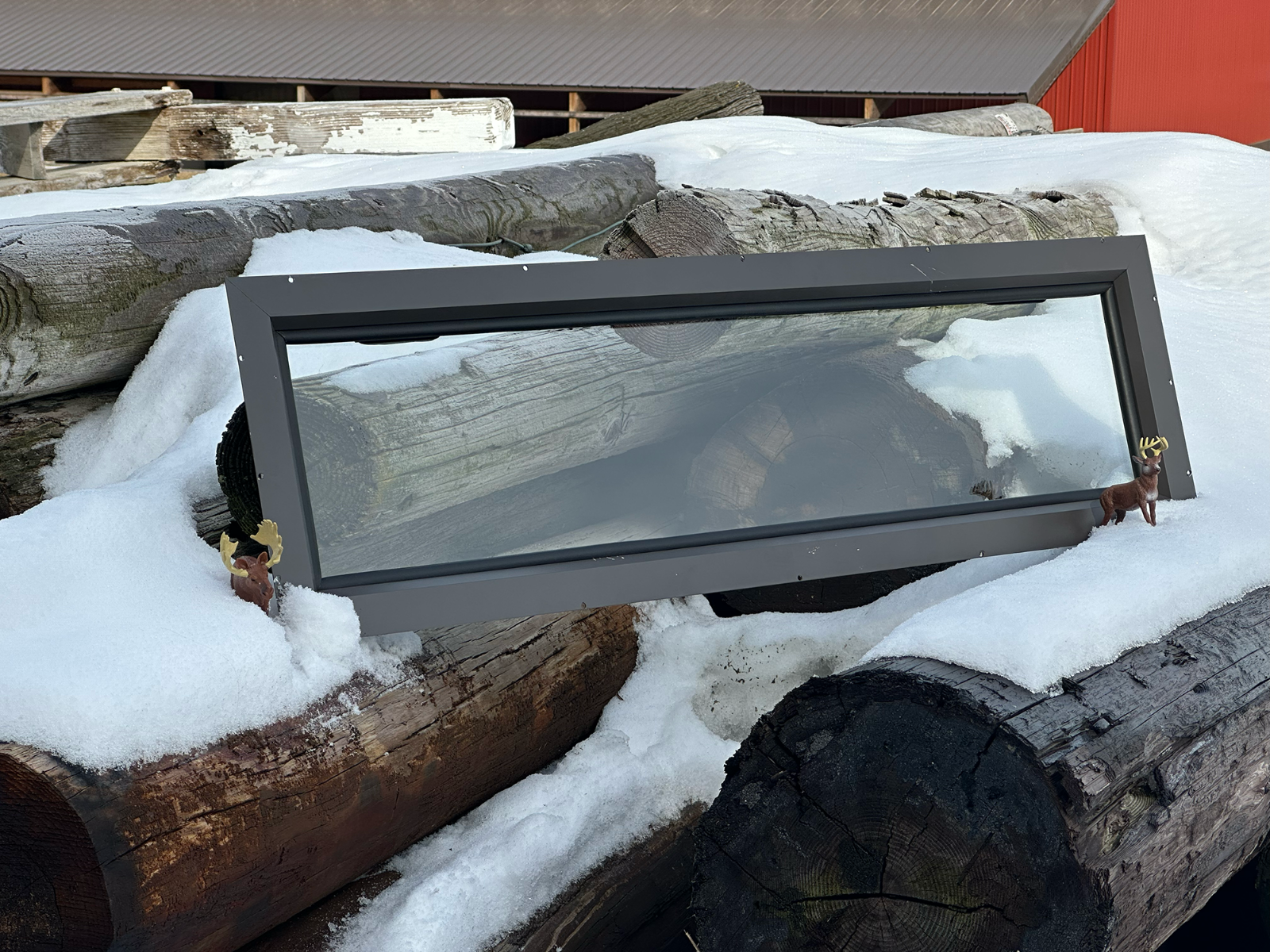 Zero 4 Outdoors 42" Hunting Blind Window; Premium Aluminum, Tempered Glass