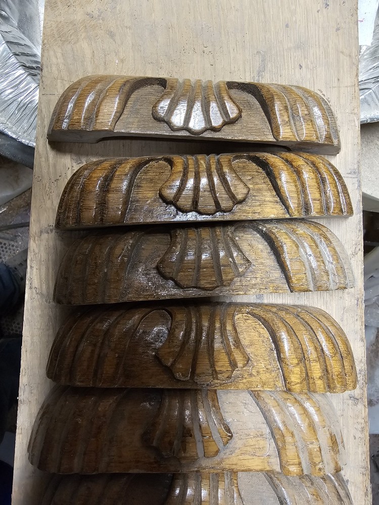 Vintage Desk Handles Oak