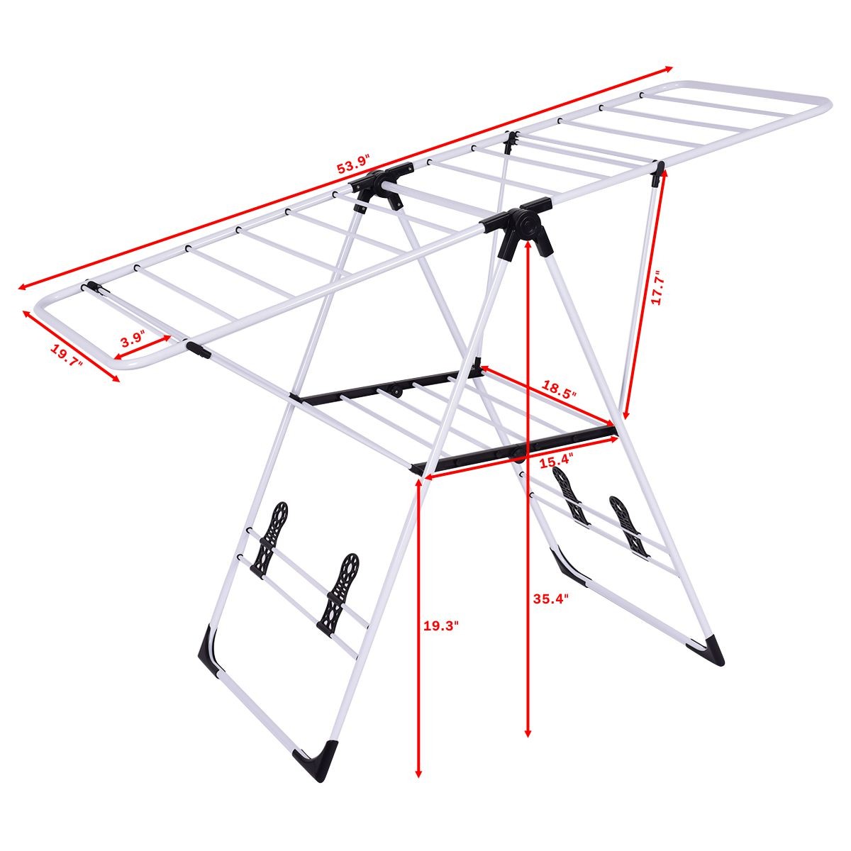 Portable Laundry Clothes Storage Drying Rack Foldable Dryer Hanger Heavy Duty