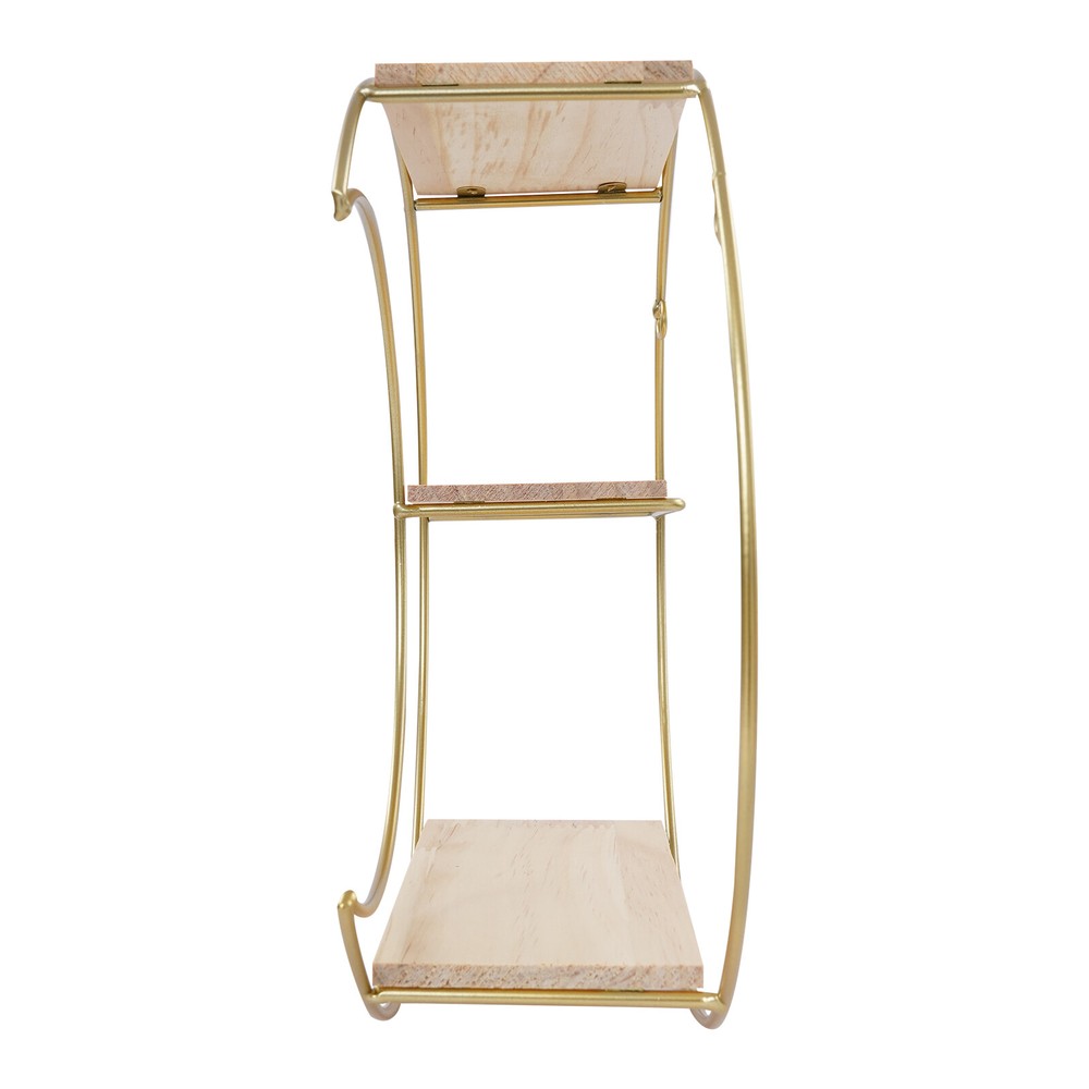 3-tier Wall Mounted Shelf Storage Display Rack Storage Display Rack Round+ Moon
