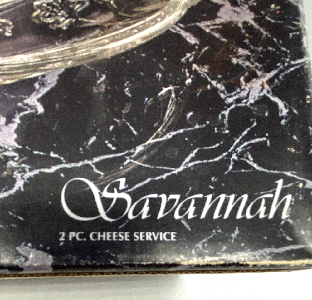 Toscany Savannah, COVERED CHEESE Cracker PLATTER with Scalloped Edge