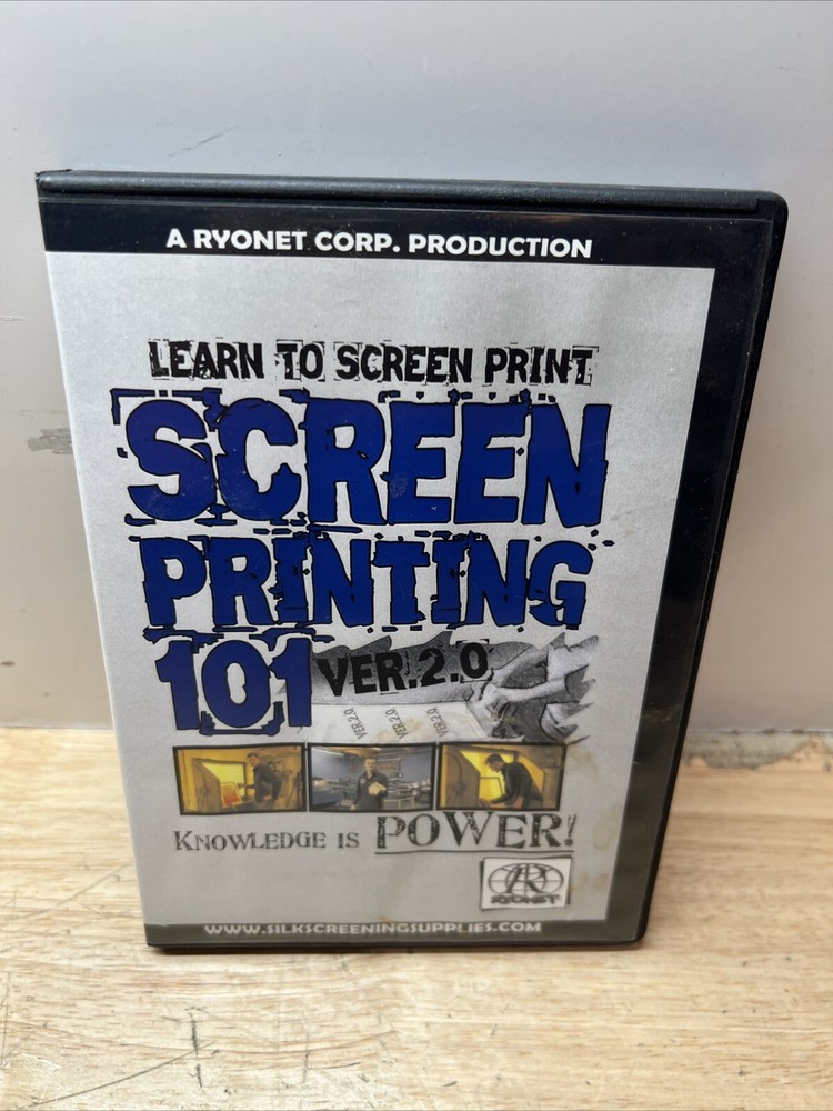 Ryonet Learn To Screen Print Screen Printing 101 Version 2.0 3 DVD Set
