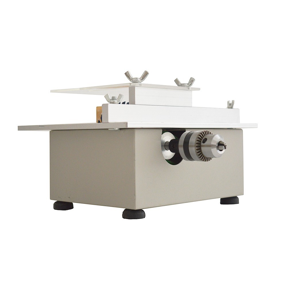 110V Mini Table Saw with 7-Speed Adjustment for Model Making Cutting