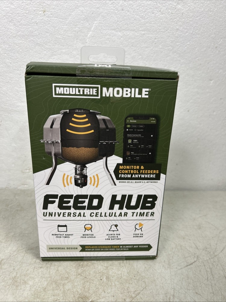 Moultrie Mobile Feed Hub Universal Cellular Timer - New Sealed Box