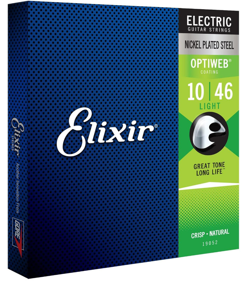 4 sets of Elixir Strings Coated Nickel Electric Guitar Strings Light (.010-.046)