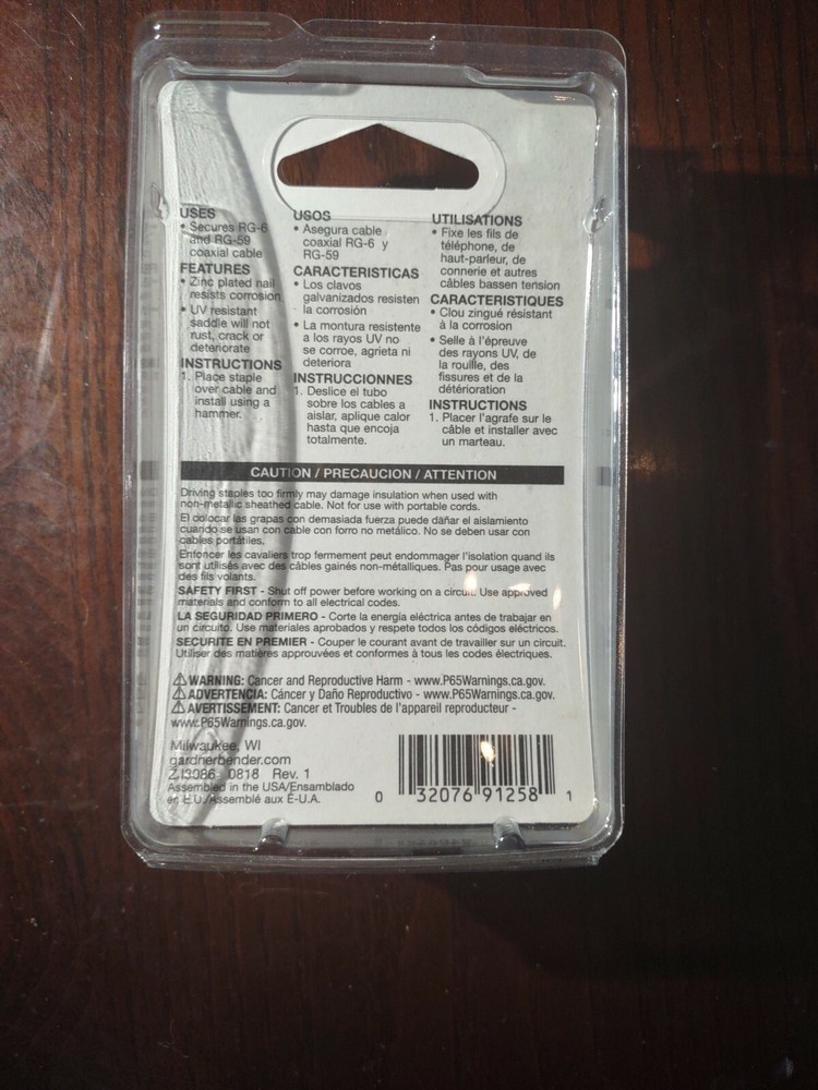 Coax Staples 1/4" 6 Mm