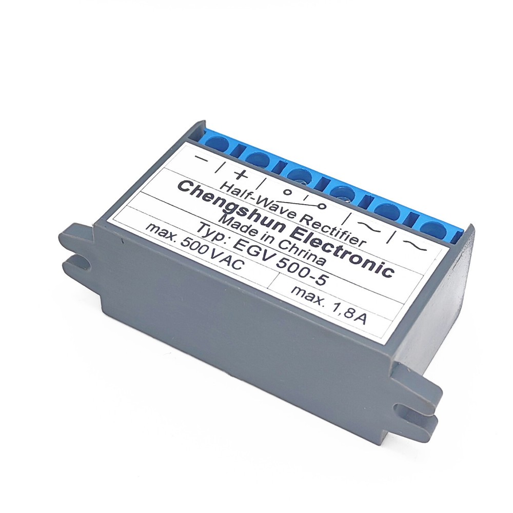 Type: EGV 500-5 max. 500V AC max. 1,8A Half-Wave Rectifier