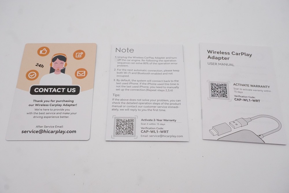 Wireless CarPlay Adapter YKCAA for Apple iPhone Black