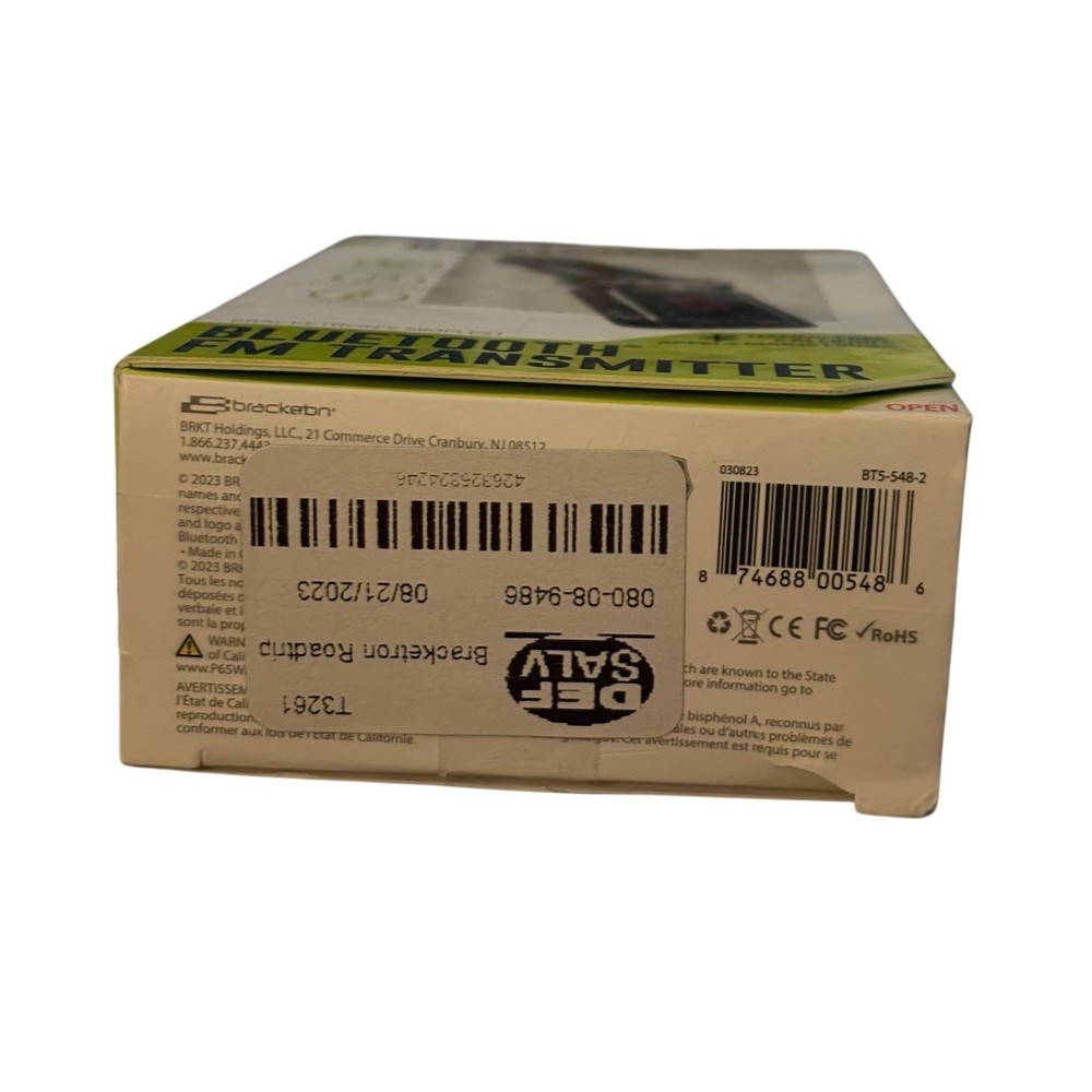 Bracketron Roadtripper Car Audio Bluetooth FM Transmitter Black