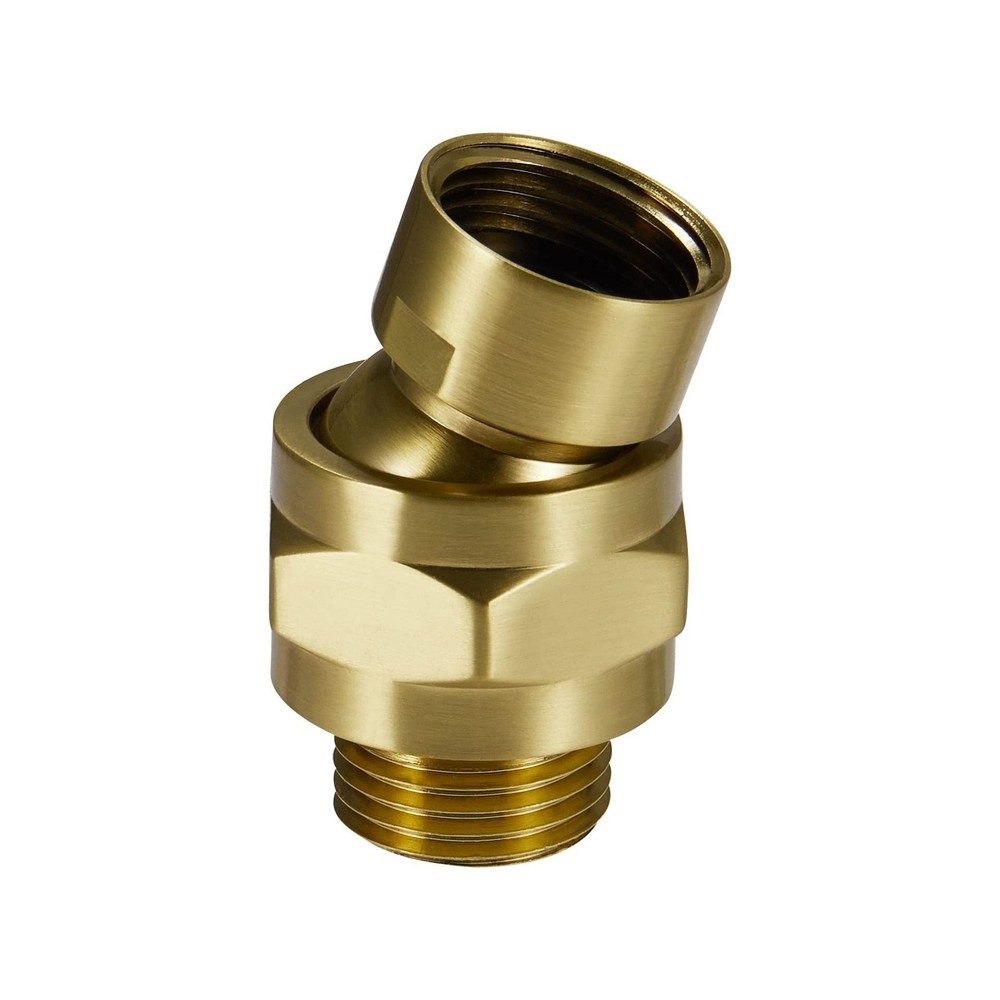 Solid Brass Shower Head Swivel Ball Adapter, Adjustable Shower Arm ... Fast Ship