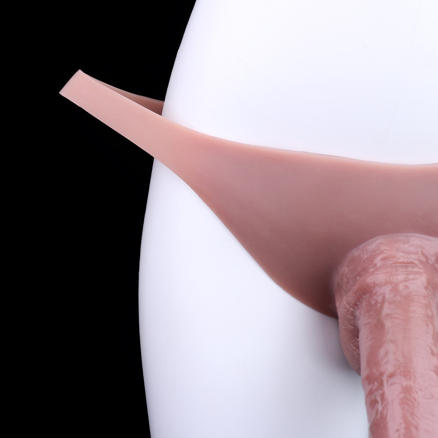 Wearable Penis Sleeve Extender&Enlarger For Men Silicone Realistic Hollow Pants