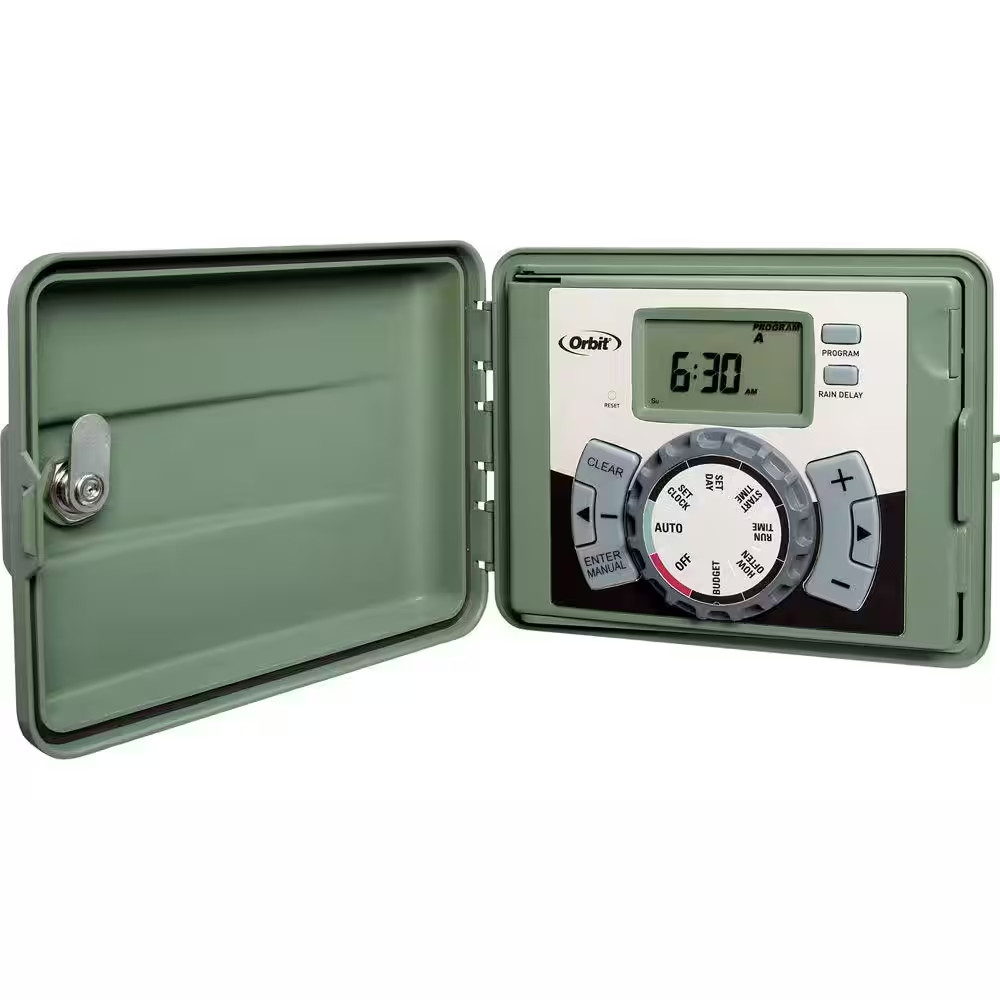 4-Station Easy-Set Logic Indoor/Outdoor Irrigation Controller