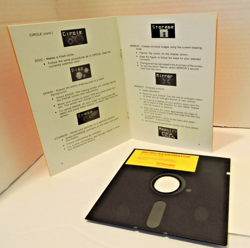 "Micro Illustrator" by KoalaWare software for Koala Pad & Atari