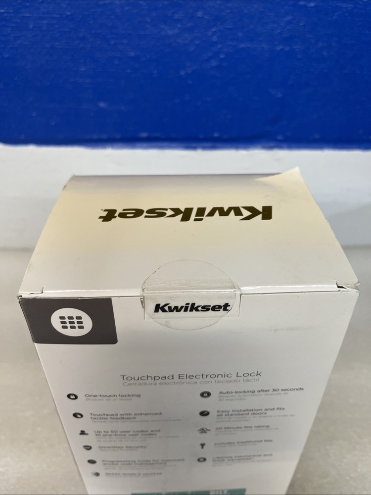 Kwikset SmartCode 270 Venetian Bronze Touchpad Electronic Deadbolt SmartKey New