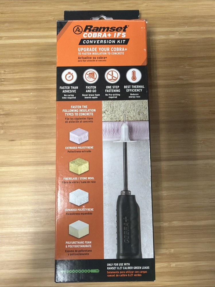 Ramset Cobra Ifs Conversion Kit To Fasten Insulation To Concrete