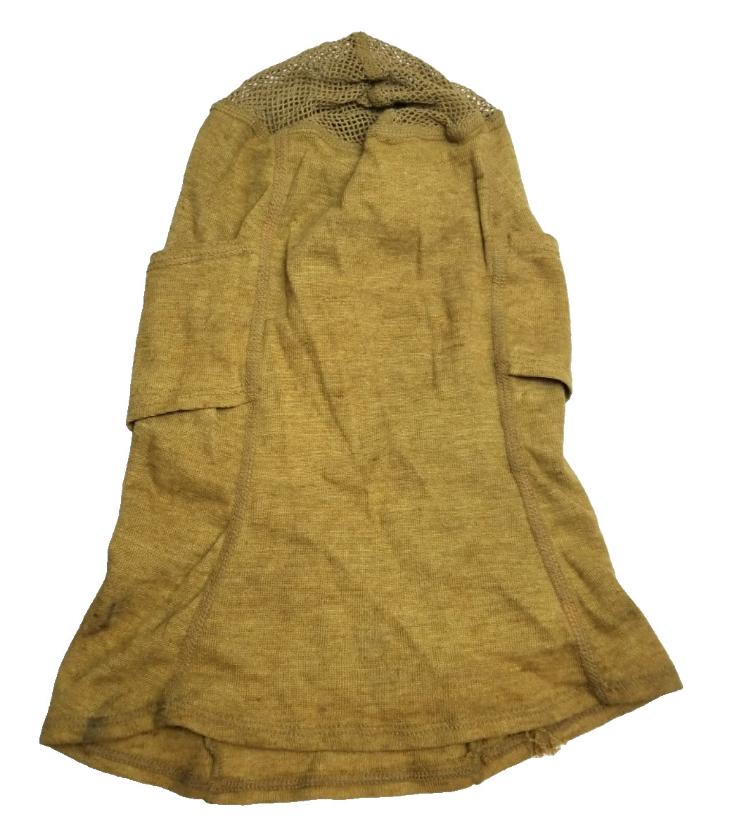 US Military Frog Light Weight Gold Hood Flame Resistant Balaclava One Size USED