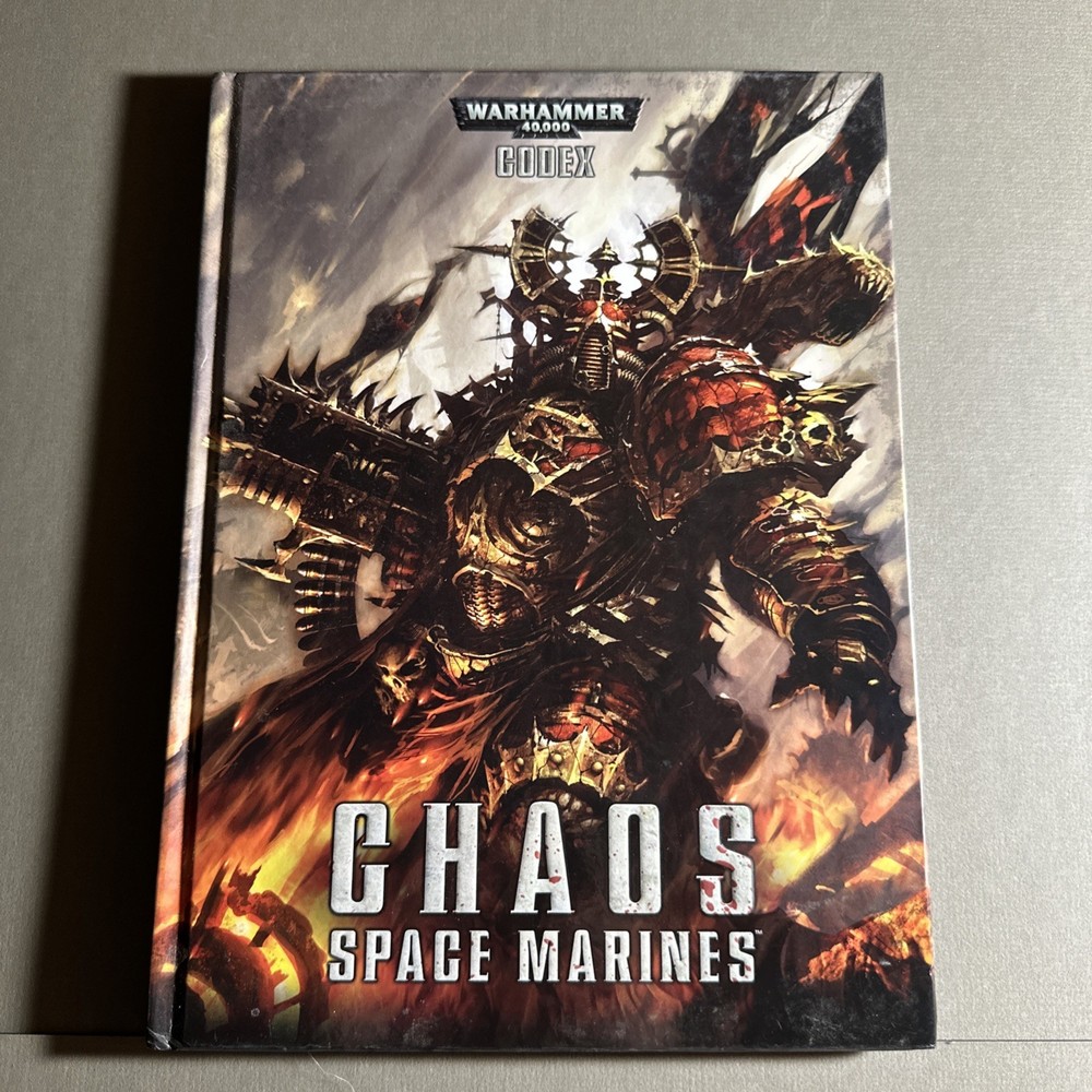 Warhammer 40k Chaos Space Marines Codex Hardback 2012 Games Workshop 25A1777