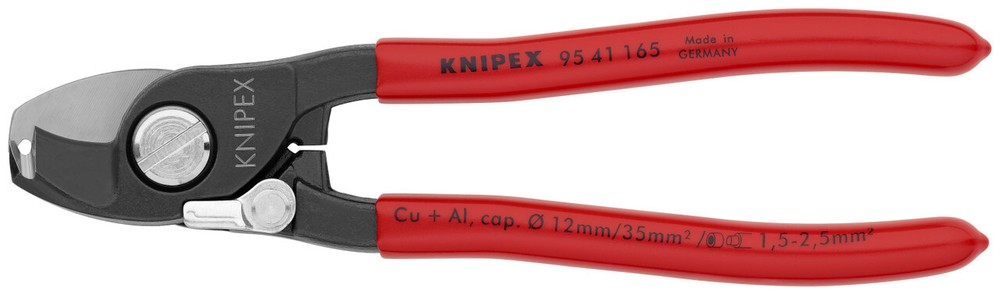 Knipex 95 41 165, 6 1/2" Multifunctional Cable Shears with Stripper