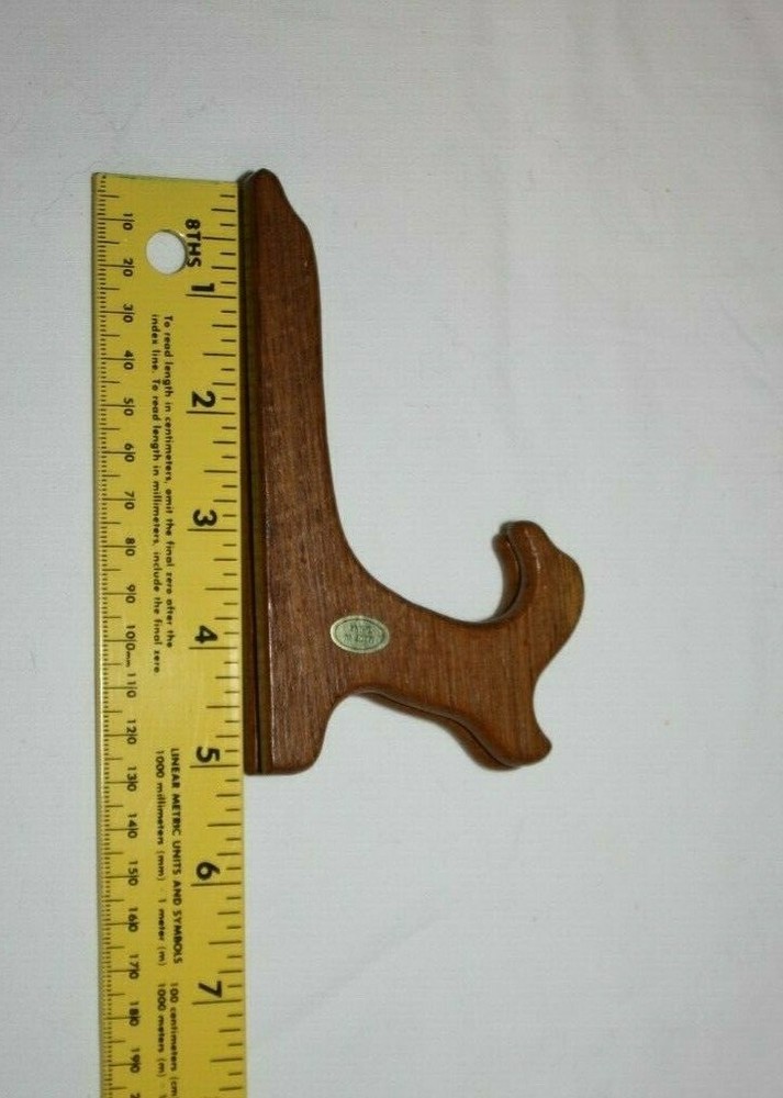 5" Hinged Teak Finish Display Easel