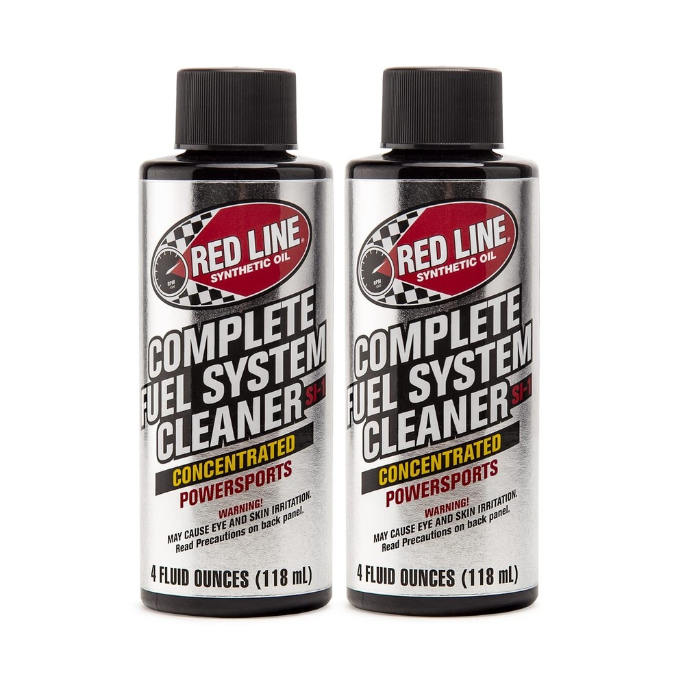 Red Line 60102 Complete Powersports Fuel System Cleaner  4 Ounces 2 Pack