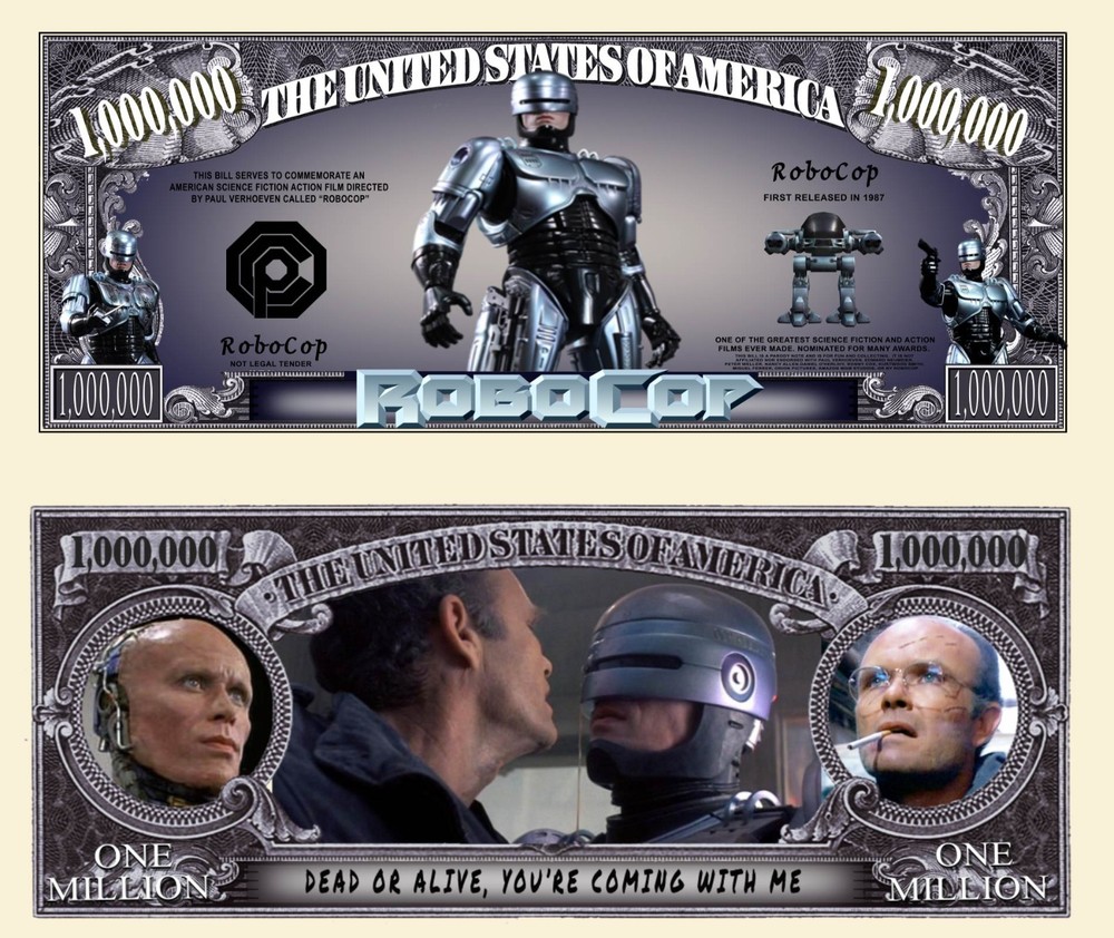 OUR ROBOCOP NOVELTY NOTE (2 Each)