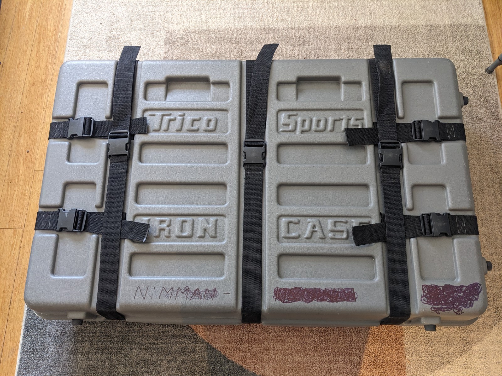 Trico Iron Case Bike Transport/ Travel Case w/ 3 sheets of foam - Pre owned