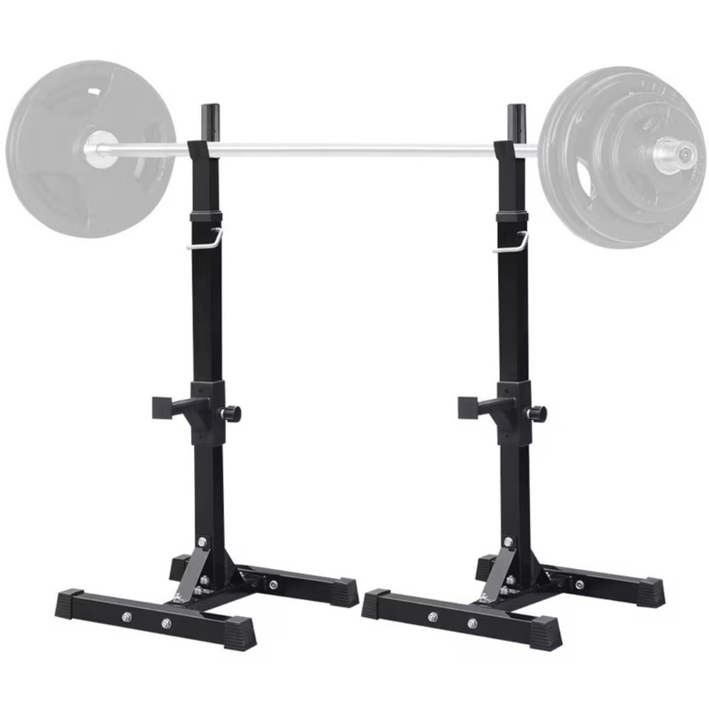 Squat Rack Gym Adjustable Barbell Mounts Multifunction