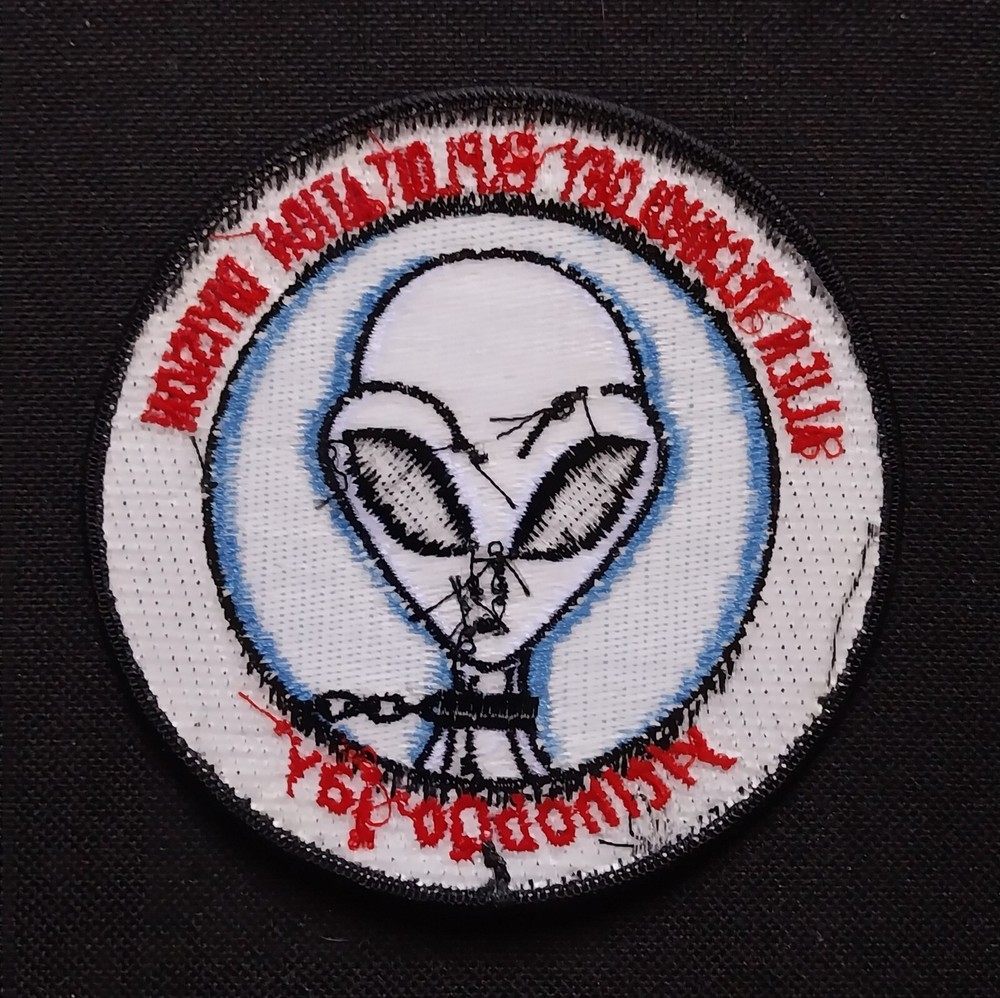Embroidered Iron On Secret ALIEN Patch Technology Exploitation Division